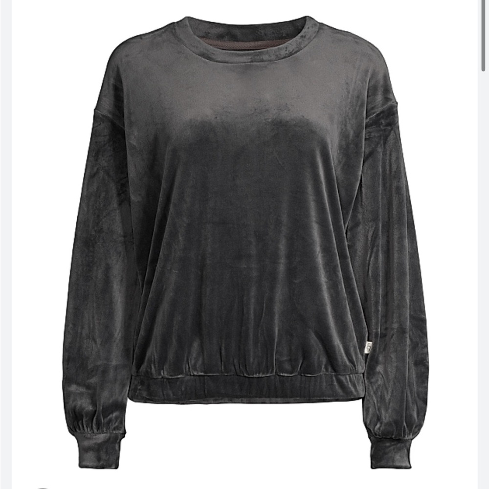 UGG Shanara Black Fleece Long Sleeve Sweater